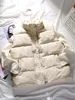 여자 조끼 여성 겨울 따뜻한 면화 패딩 복어 소매 소매 파카 재킷 221115