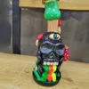 New monster bong 5mm thick beaker glass water pipe hand painting new design dab rigs