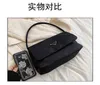 Purse Triangle Standard Bag Women's 2022 New Nylon Oxford Small Bag Messenger Sling One Shoulder Armpit BACK OUTLET Black Friday JY4A