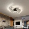 Plafoniere Lampadari moderni a fuochi d'artificio a led Lampada creativa nordica Soggiorno Camera da letto Apparecchio per decorazioni lustro leggero per uso domestico