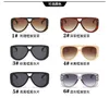 ￓculos de sol da praia de moda feminina de ver￣o Gr￣os de leopardo Big Frame Retro Glasses para mulheres Anti-Glare Glasse Drivante 6 policiais