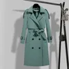 Женские траншеи Coats 2022 Spring Women's Long Coat Corean Styl