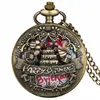 Antique Pocket Watch Out Out Mutlu Yıllar Tasarım Erkek Kadın Kuvars İzler Roman Numaralı Ekran