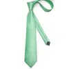 Bow Ties Fashion Men's 8cm Solid Color Green Necktie Classic Business Party Tie Tie Pocket Square Cufflinks Cravat Gift Dibangu