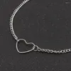 Choker Necklace Gothic Jewelry Gift For Women Retro Anniversary Fashion Chains Heart Cuban Link Chain Aesthetic Accessories