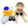 Plüschpuppen 60 cm großer Jeffy Boy Hand Puppet Children Soft Talk Show Party Requisiten Weihnachten Spielzeug Kinder Geschenk 22115