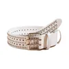 Celra Liga das mulheres liga Buckle Star Hole Belt para vestido cintura shinning duplo pino de largura damas formais de dropship