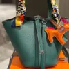 نساء فصول نساء سيدات 2023 سلة Lychee Cow Tote Designer Locks Picotin Handbag Bag Bag Grain Hermee Leather Pass Fashion Totes Handbags 18cm 70a2