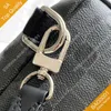 Wallets Men Sling Bags Leather Canvas Sporty Grid Chic Lifestyles Crossbody Single Shoulder Messenger Satchels B145-1 Z8V2