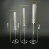 Crystal Candle Holders Acrylic Candlestick Centerpieces Road Lead Candelabra Centerpieces Wedding porps Christmas deco 3pcs/lot