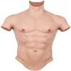 Realistic Silicone Fake Muscle Belly Body Suit With Brawny Arms Simulation False Chest For Man Women Shemale Cosplay Men039s Sh5229176