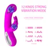 Vibratörler Seks Ürünleri 12 Hızlı G-Spot Vücut Masaj Tavşan USB USB Şarj Edilebilir Kadın Mastürbasyon Dildo Oyuncak 221116