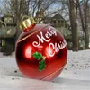 Kerstdecoraties 2023 60 cm Outdoor opblaasbare bal gemaakt PVC Giant Large S Tree Toy Xmas Gifts Ornamenten 221115