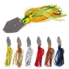 미끼 미끼 1pcs 낚시 낚시 100mm 11g 블레이드 금속 미끼 고무 스커트 인공 Wobbler Buzzbait Jigging Lure Spinner Spoon 용 Pike 221116