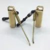 Neueste COOL Gold Rauchen Messing Kräuter Tabak Gewürz Miller Lagerung Stash Flasche Tragbare Hand Seil Mini Dabber Löffel Schnupftabak Snorter Sniffer Snuffer Seal Tank