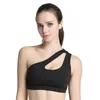 Yoga-outfit Sexy sportbeha met één schouder voor dames Fitness Running Gym Crop Tops Shockproof Quick Dry Bras Lingerie