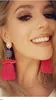 Baumelnde Ohrringe mit Fransen, modische Damen-Statement-Quaste, mehrfarbiger Tropfen für Hochzeit, Charm-Ausverkauf