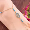 Неклеты 2022 Lady Beach Summer Fashion Simple Bracelet Barefoot Sandal Anklet Chain Jewelry для женщин аксессуары