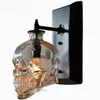 Wall Lamps Retro Skull Bones Lamp Vintage Glass Bottle Sconce Light Fixtures Bedroom Bar Industrial Loft Decor Home Lighting