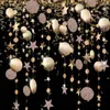 Décorations de noël 4M flocon de neige étoile arbre forme papier guirlande décoration pour la maison Noel Navidad ornements noël année 2023 décor