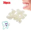 Autres articles d'hygiène bucco-dentaire 70pcs / lot Couronne dentaire temporaire ultra fine Résine ultra fine Blanchiment des dents Facettes dentaires supérieures antérieures 2873068