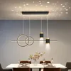 Lustres Moderne Led Salon Table À Manger Nordique Éclairage Intérieur Créatif Gypsophile Chambre Restaurant Plafond Lampes Suspendues
