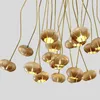 Kroonluchters Moderne Houten Ronde Bal Kroonluchter Verlichting Koord DIY Grote Nordic Eigentijds Ontwerp G4 Lamp Voor Trap Woonkamer