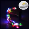 Party Favor Lacets clignotants à LED illuminent les lacets de chaussures en nylon avec pour les faveurs de fête en cours d'exécution Hiphop danse cyclisme randonnée patinage 3 M Dheny