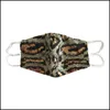 Designer-Masken Mode Pailletten-Leoparden-Maske weiblich staubdicht Er Mund hängender Ohrtyp ADT Lässige einstellbare Drop-Lieferung Home Gar Dhmz7