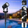 Tuindecoraties 1 tot 4 RGB Outdoor Solar Landschap Licht LED IP65 Waterdichte lamp Automatisch onoff -muur Patio Lawn 221116