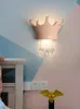 Wall Lamp 2022 Modern LED Imperial Crown Childrens Room Bedside Crystal Style Creative Living Moe Lighting