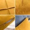 Pillow 45x45cm 10 Solid Colors Suede Cover Decorative Cross Pleated Pillowcase Sofa Back Case For Throw