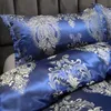 Bedding Sets Duvet Cover Set Rayon Satin Simple Slim and Graceful Kit Queen King Single Double Full No Sheet 221116