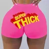 Designer Mulher Mini calça curta de ioga Carta de moda de verão Padrão de calcinha impressa shorts apertados de plus size