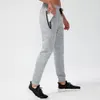 Mens Pants Trailtsuit Tasarımcı Trailtsuits Sports Pants Fermuar Cep Baskı Fitness Eğitimi Hızlı Kuru Koşu Siyah