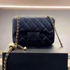 6A top Épaule de qualité miroir Sacs de créateurs Sacs à main pour femmes luxueux bandoulière Designers Sac en cuir d'agneau rabat classique chaîne en or caviar d'embrayage w