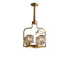 Lustres tous cuivre classique de luxe en cristal lustre de lampe d'oiseau