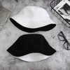 Berets Double-sided Wearing Cap Solid Color Bucket Hat Men Women Cotton Flat Sun Reversible Fisherman Winter Warm