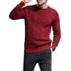 Męskie swetry 2022 marka mody Man Man Pullovers O Neck Slim Fit Scakers Knitwear Gruby jesień koreański styl Casual Mens Ubrania