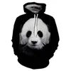 Men's Hoodies And Women's Autumn Winter Panda 3d Printing Youth Hoodie Fashion Sweatshirt Street Hip-hop Long-sleeved Jacket