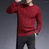 Men's Sweaters 2022 Fashion Brand Man Pullovers O-Neck Slim Fit Jumpers Knitwear Thick Autumn Korean Style Casual Mens Clothes