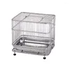 Cages à oiseaux suspendues en acier inoxydable, petit ornement d'extérieur, mangeoire pour canari, volière, Gabbia par Uccelli, nid de perroquet DL60NL