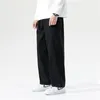 Herenbroek Casual losse rechte breedbeen retro streetwear Skateboard Neutrale broek Fashion Solid Color 221117