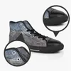 GAI DIY Zapatos personalizados para hombre Lona clásica Monopatín alto Impresión UV informal Zapatillas deportivas verdes para mujer Moda impermeable Al aire libre Aceptar personalización