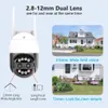 Dome Cameras 4K Dual Lens IP Camera 8MP WiFi Outdoor CCTV Security Video Surveillance 8X Zoom PTZ 2K Auto Tracking Onvf Two Way Audio ICsee 221117