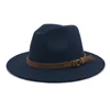 Basker retro m￤n fedoras topp jazz k￤nde vintage brittisk bred grim hatt par m￶ssa vinter chapeau sommar bowler hattar utomhus