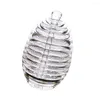 Storage Bottles Food Grade Material Beehive Style Glass Transparent Honey Jar With Stirring Rod