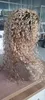 Brown Ombre blonde Lace Front perruque perruques de cheveux humains pour les femmes brésilienne vague de corps hd perruque frontale perruque cuticule alignée 150% DIVA1