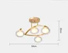 Ceiling Lights Nordic Led Light Living Room Lamp Creative Bedroom Gold Magic Bean Glass Lamps For