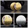 Party Favor Words Love Coins Party Gunst Lucky Pocket Token Geplaatste 24K Gold Wedding Valentijnsdag Romantiek Collectie Art Gif Dhylv